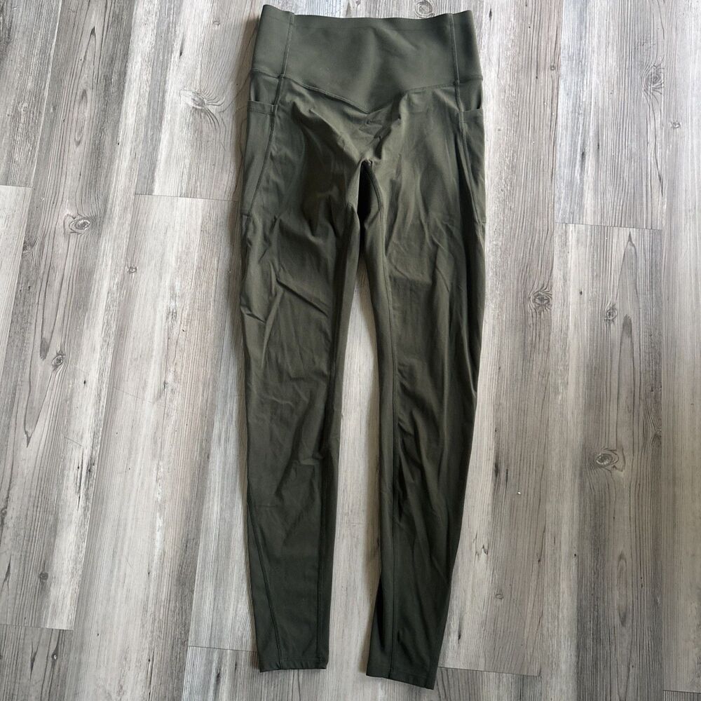 NWOT Halara Full Length Olive Green Performance Workout Leggings Size Medium